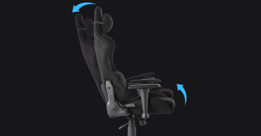 Oparcie odchylane 90-155° z mechanizmem butterfly